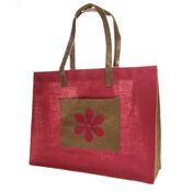 Fair Trade Jute Shopping Bag - Flower Design » £5.99 - Fair Trade Product