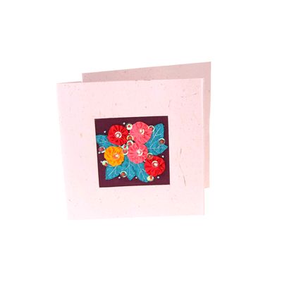 Fair Trade Colourful Flowers Card » £2.50 - Fair Trade Product