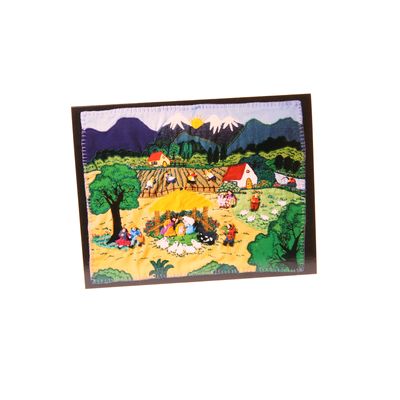 Fair Trade Arpillera Village Nativity Card » £0.99 - Fair Trade Product