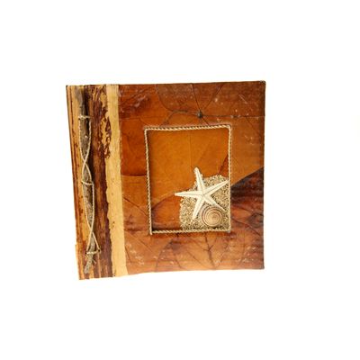 Fair Trade Starfish Photo Album - Brown Leaf » £7.25 - Fair Trade Product