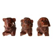 Fair Trade Three Wise Monkeys » £27.99 - Fair Trade Wooden Carvings