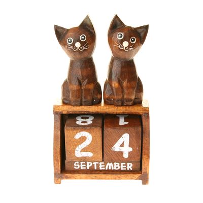 Fair Trade Perpetual Twin Cat Calendar » £8.99 - Fair Trade Product