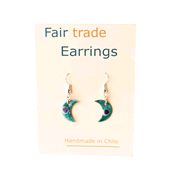 Fair Trade Small Half Moon Earrings - Jade » £5.99 - Fair Trade Product
