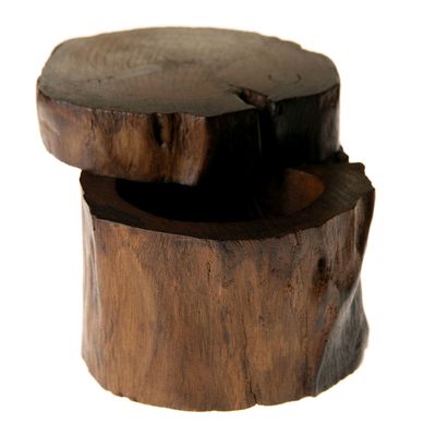 Fair Trade Teak Log Box with Sliding Lid » £7.99 - Fair Trade Product