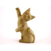 Fair Trade Carved Wooden Dancing Cat » £7.99 - Fair Trade Product