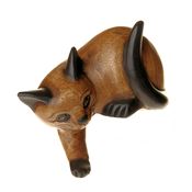 Fair Trade Large Carved Wooden Shelf Cat » £13.99 - Fair Trade Product