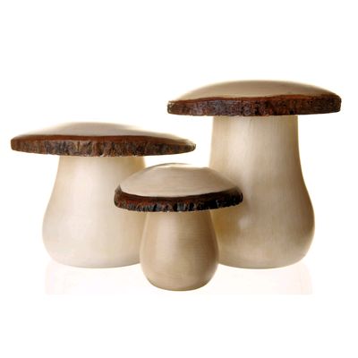 Fair Trade Mushroom Boxes - Set of 3 » £29.99 - Fair Trade Wooden Carvings